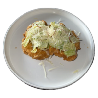 Венский шницель с салатом